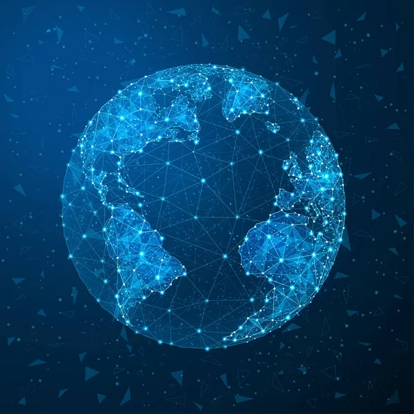 Globe Plexus - Global Technology et Business Connection — Image vectorielle