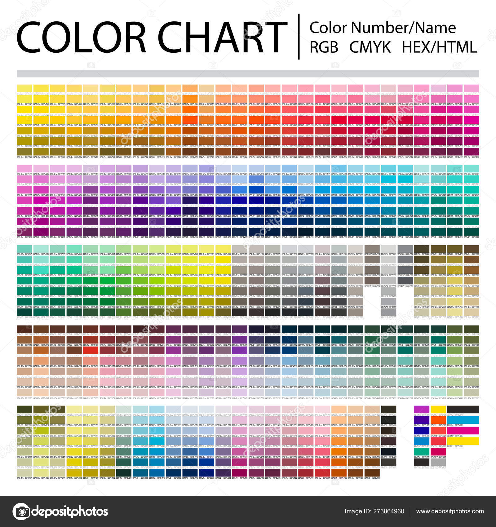 Hex Code Color Chart