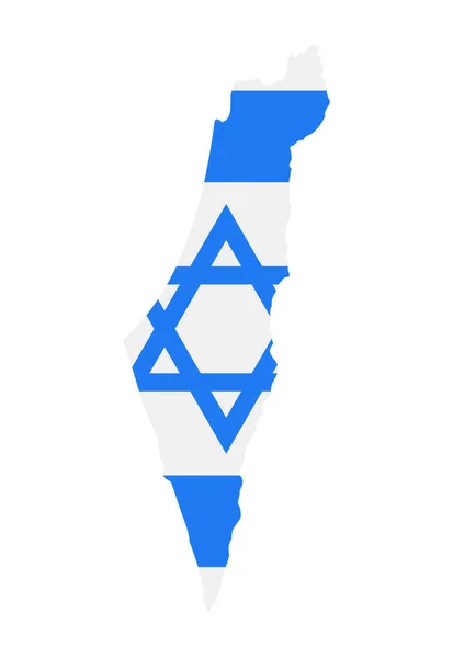 Israel Mapa Bandeira Preencher Fundo Vector Illustation Ilustração —  Vetores de Stock
