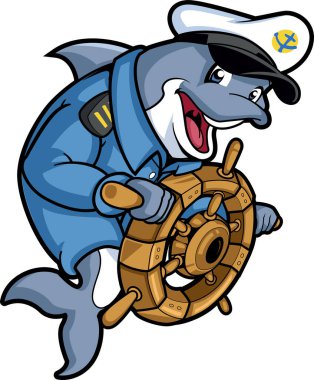 Kaptan Yunus Direksiyon Çizgi Filmi Maskotu