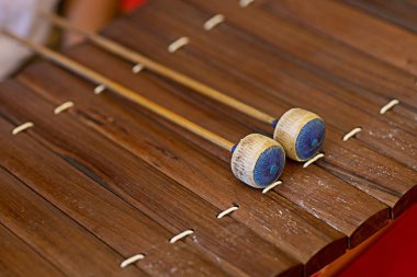 Thai müzik çalar ksilofon yakın çekim fotoğraf