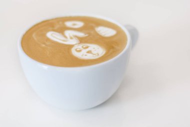 Cafe latte Paskalya bunny latte sanat