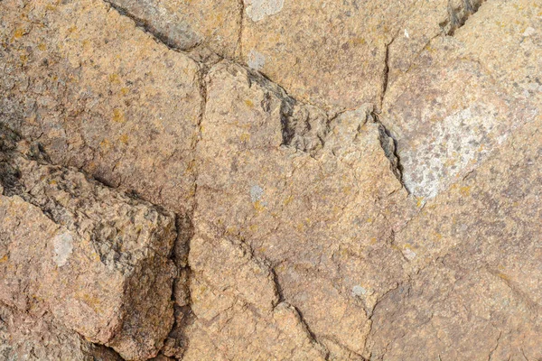 Naturalna Kamienna Góra Tekstura Brązowy Pęknięty Tło — Zdjęcie stockowe