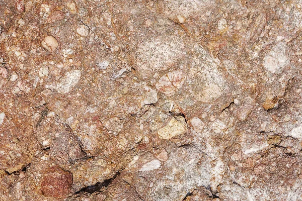 Sea Rock Czerwony Brązowy Tekstury Kamieni Tekstury Tła — Zdjęcie stockowe