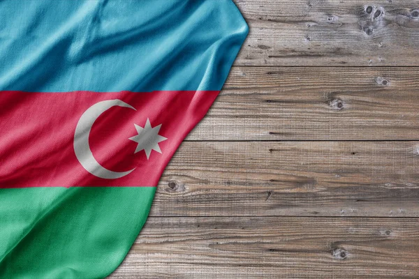 Ξύλινο Μοτίβο Παλιό Πίνακα Φύση Τραπέζι Σημαία Αζερμπαϊτζάν — Φωτογραφία Αρχείου