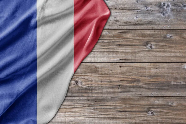 Wooden Pattern Old Nature Table Board France Flag — ストック写真