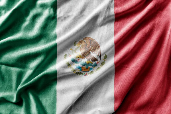 メキシコの詳細な国旗を振る — ストック写真