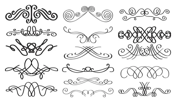 Conjunto Elementos Decorativos Para Diseño — Archivo Imágenes Vectoriales