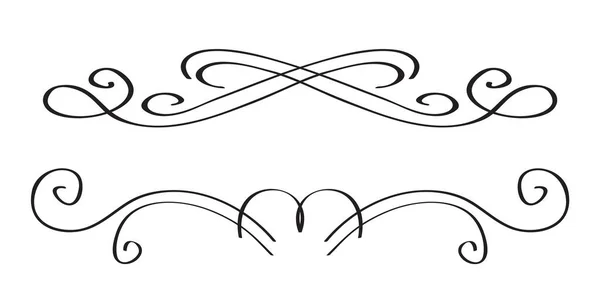 Decorative elements for the design. Borders in retro style. Vector illustration. — Stock Illustration Decorative Elements Design Borders Retro Style Vector Illustration Royalty Free Stock Illustrations