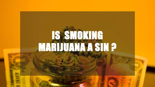 Marihuana in een pot. Cannabis gezamenlijke. Medische of recreatief — Stockfoto