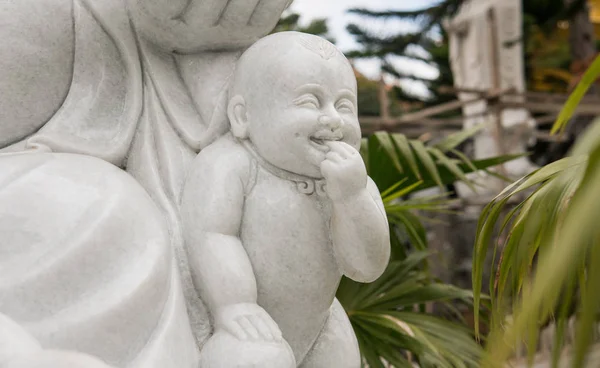 Sorrindo Hotei close-up. Feng Shui magia . — Fotografia de Stock