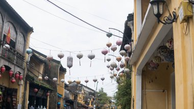 Hoi An sokakları, Vietnam. Hoi bir turist konumlar 