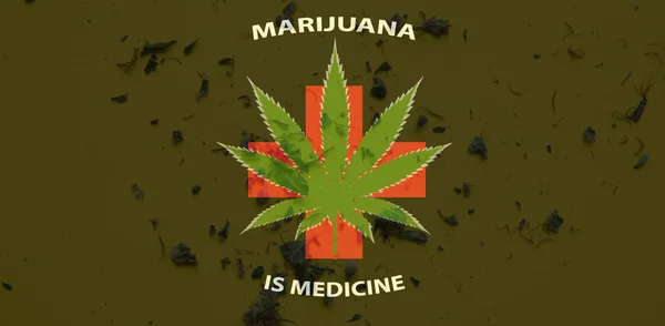 マリファナは、医学の概念です。米国のマリファナを合法化します。 — ストック写真