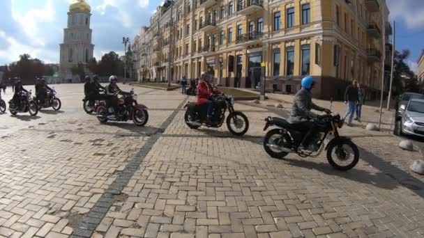 Kiev Ucrânia Setembro 2019 Distinguished Gentleman Ride Encontro Caridade Motociclistas — Vídeo de Stock