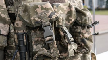 Kyiv, Ukrayna - 6 Ekim 2019: Modern askeri U sergisi