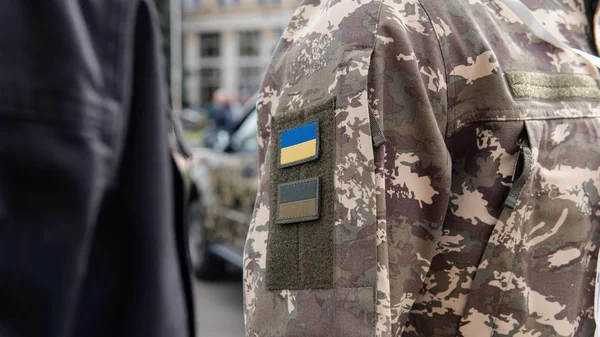 Kyjev, Ukrajina - 6. října 2019: Výstava moderní vojenské U — Stock fotografie