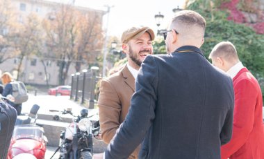 Kyiv, Ukrayna - 29 Eylül 2019: Seçkin Beyefendi