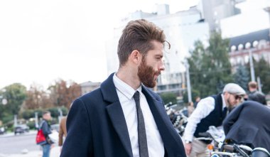 Kyiv, Ukrayna - 29 Eylül 2019: Seçkin Beyefendi