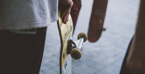 International Skateboarding Day. The assembly of skaters in the main square to popularize extreme sports