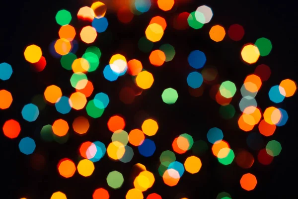 Christmas garland lights. — Stock Photo, Image