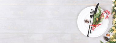 Noel ayarı tablo ile şeker kamışı lolipop.