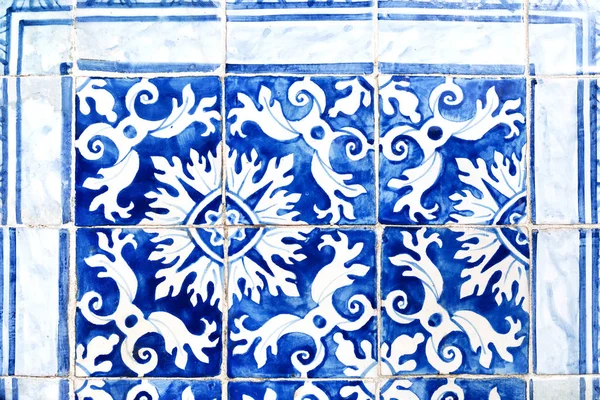Традиційна португальська декоративна плитка азулєжу . — стокове фото