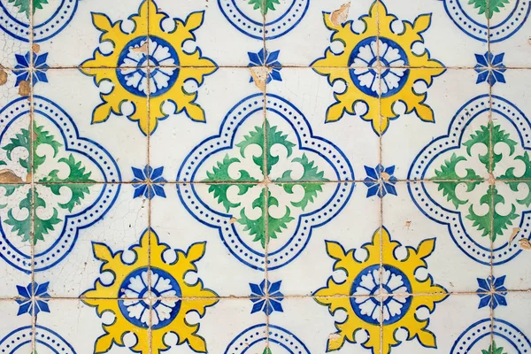 Traditional portuguese decorative tiles azulejos. — Stock Photo, Image