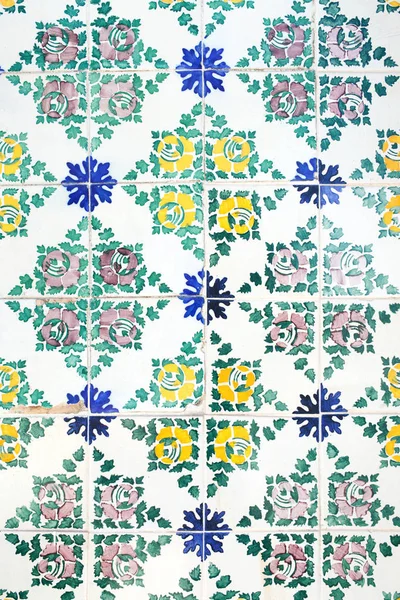 Traditional portuguese decorative tiles azulejos. — Stock Photo, Image