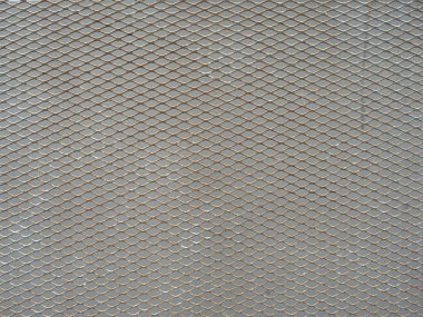 Gri demir kafes çit net zincirleri.