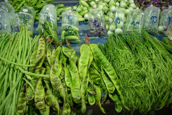 Fresh Vegetables Sell Local Fresh Market Thailand — Stock Photo, Image