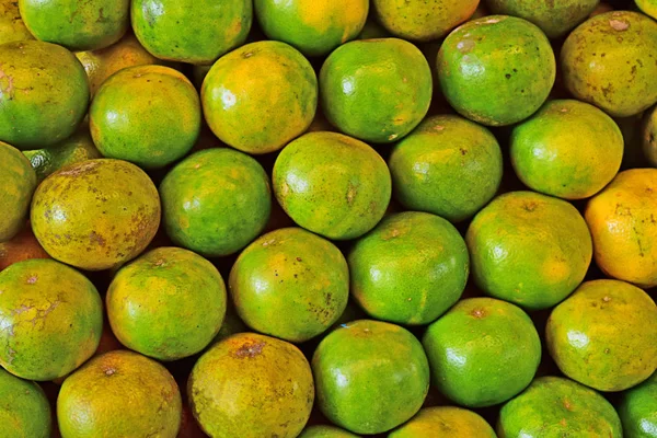 Fruta Laranja Mercado Laranjas Frescas Prontas Para Comer — Fotografia de Stock