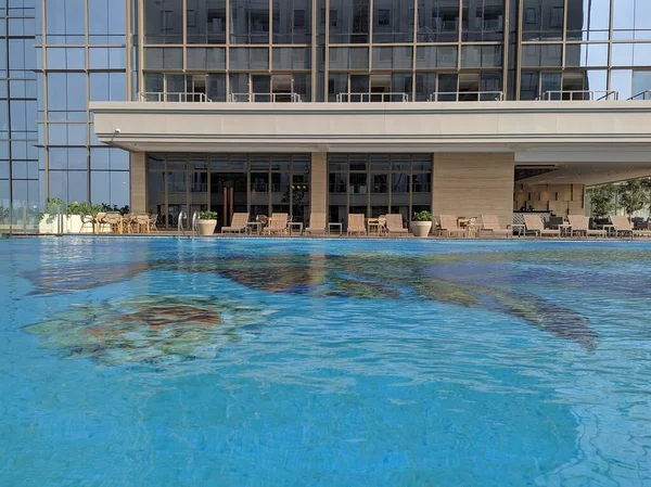 Swimming pool in hotel - Clean pool in luxury building