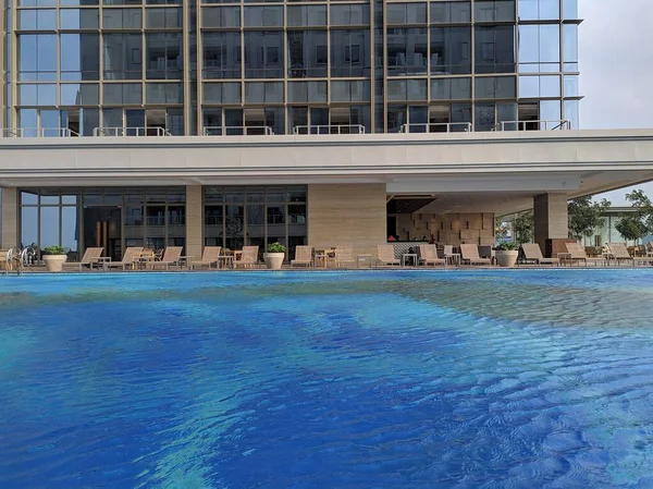 Swimming pool in hotel - Clean pool in luxury building