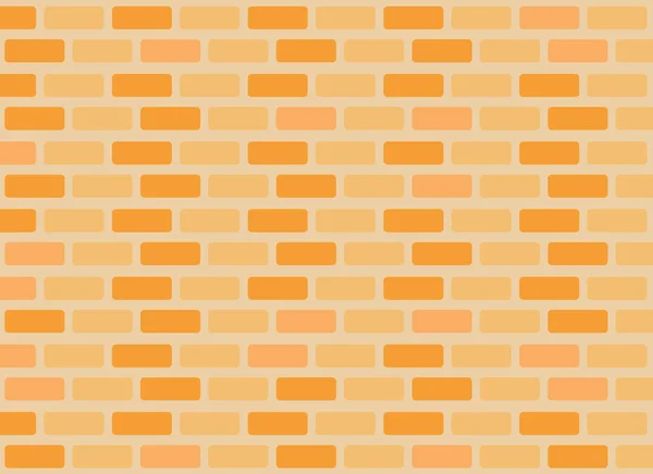 Brown Brick Wall Background Vector Illustration — Stock Vector