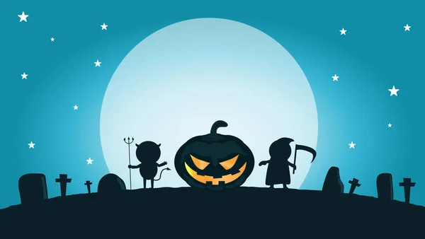 Vector Ilustración Halloween Monstruo Feliz Halloween Fiesta Halloween — Vector de stock