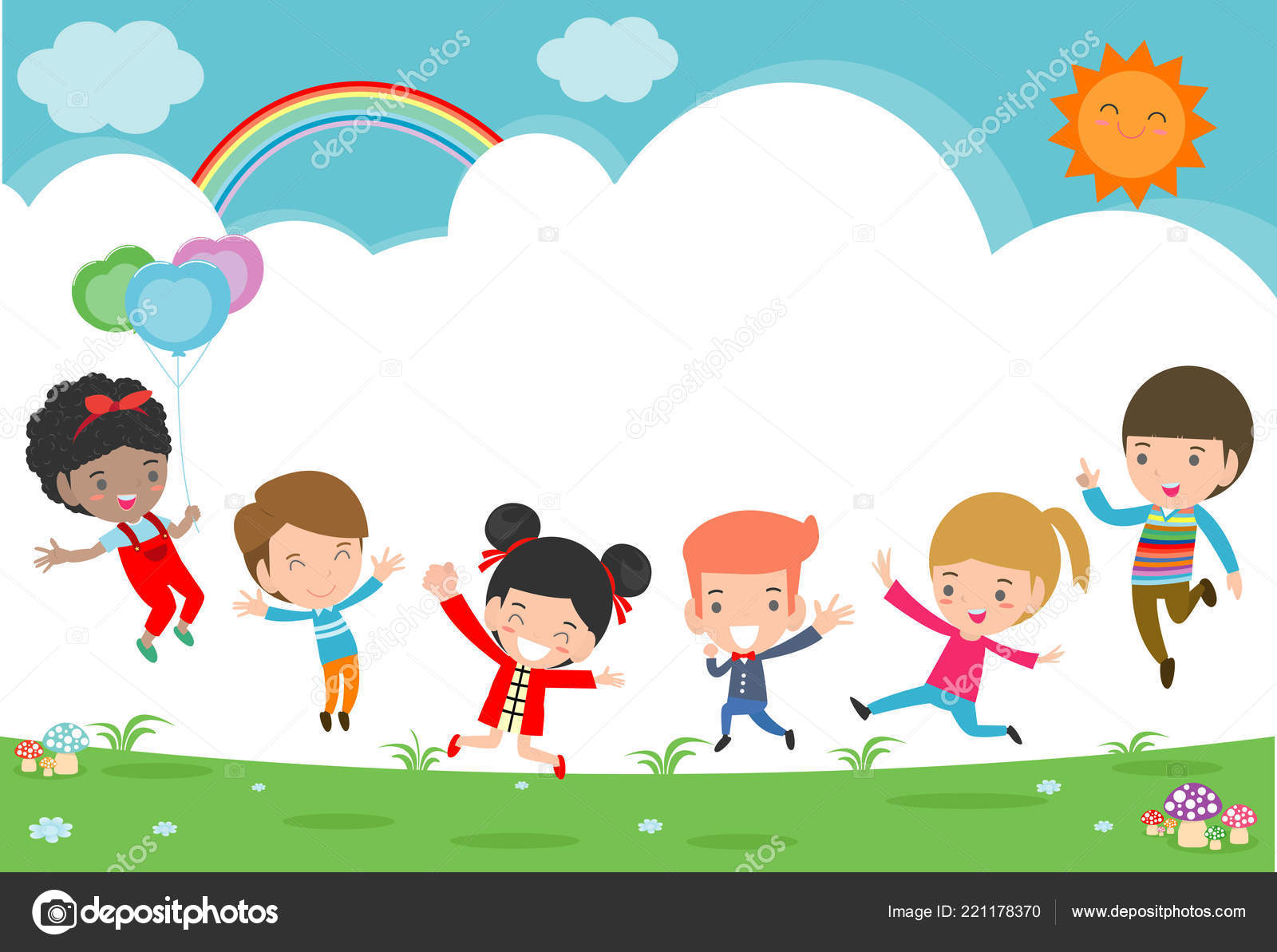Kids Jumping Playground Children Jump Joy Happy Cartoon Child Playing Stock Vector Image by ©phanuchat10700@ #221178370 Kids Jumping Playground Children Jump Joy Happy Cartoon Child Playing Stock Vector Image by ©phanuchat10700@ #221178370