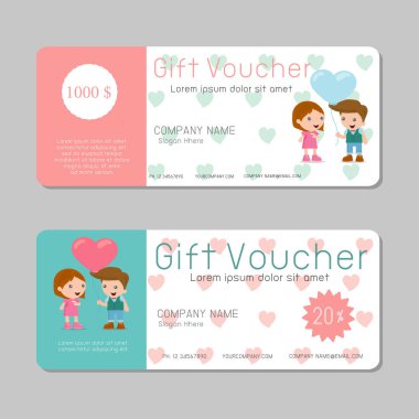 Hediye çeki şablonu ve modern desen. kedi kavramı. Şablon sigorta primi desen, renkli desenli hediye çeki şablonu ile fiş. parlak kavramı. fiş kedi vektör çizim