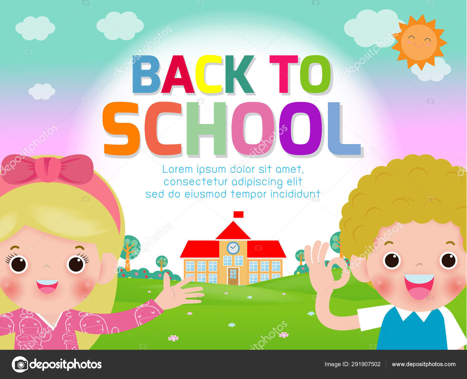 Back School Vector Banner Design Happy Children Poster Background Cover  Stock Vector Image by ©phanuchat10700@ #291907502