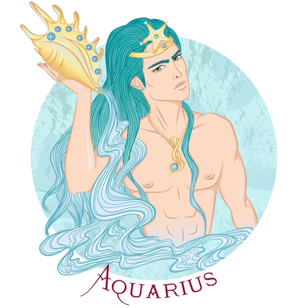 Az Aquarius asztrológiai jele — Stock Vector