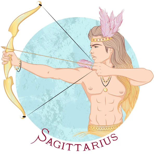 Астрологічна ознака сагітарія — стоковий вектор