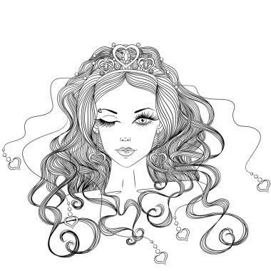 Güzel göz kırpan kız