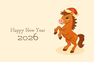 Kafasında şapka olan bir at ve altında 