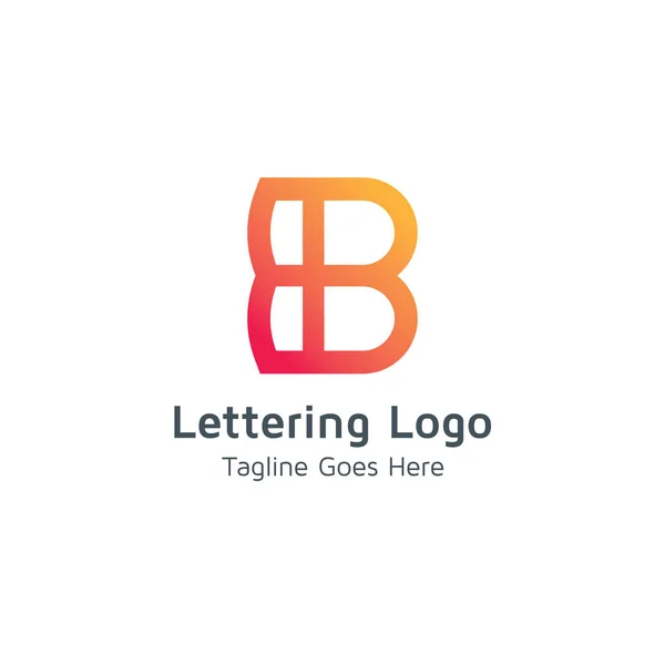 Betű Logo Design Alkalmas Kereskedelmi Üzleti Márka — Stock Vector