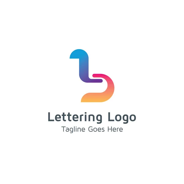 Diseño Del Logotipo Letra Adecuado Para Marcas Comerciales Comerciales — Vector de stock