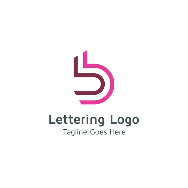 Lettre Logo Design Convient Aux Marques Commerciales Affaires — Image vectorielle