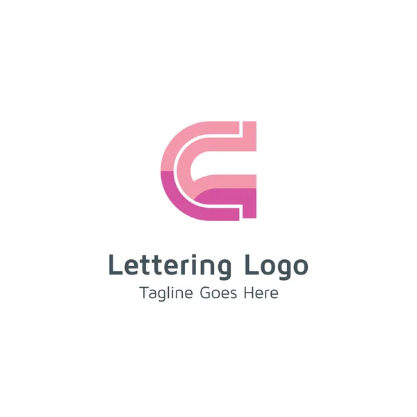 Letter Vector Logo Geschikt Voor Handelsmerken Ondernemingen — Stockvector
