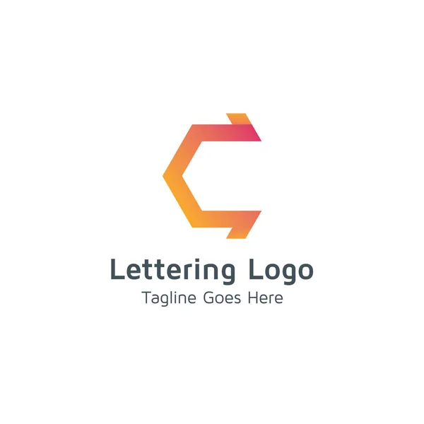 Logo Vectoriel Lettre Convient Aux Marques Aux Entreprises Commerciales — Image vectorielle