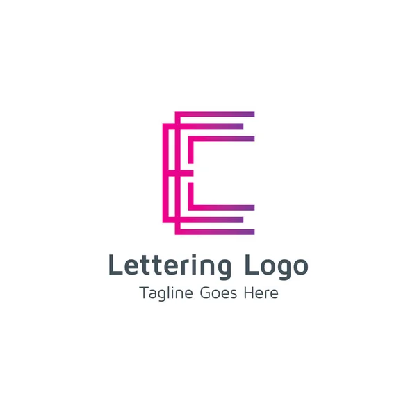 Bokstaven Vektor Logotypen Lämplig För Varumärken Eller Affärsprojekt — Stock vektor