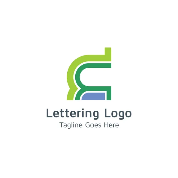 Letter Vector Logo Geschikt Voor Handelsmerken Ondernemingen — Stockvector