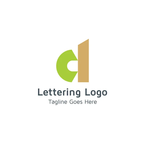 Letter Vector Logo Geschikt Voor Handelsmerken Ondernemingen — Stockvector